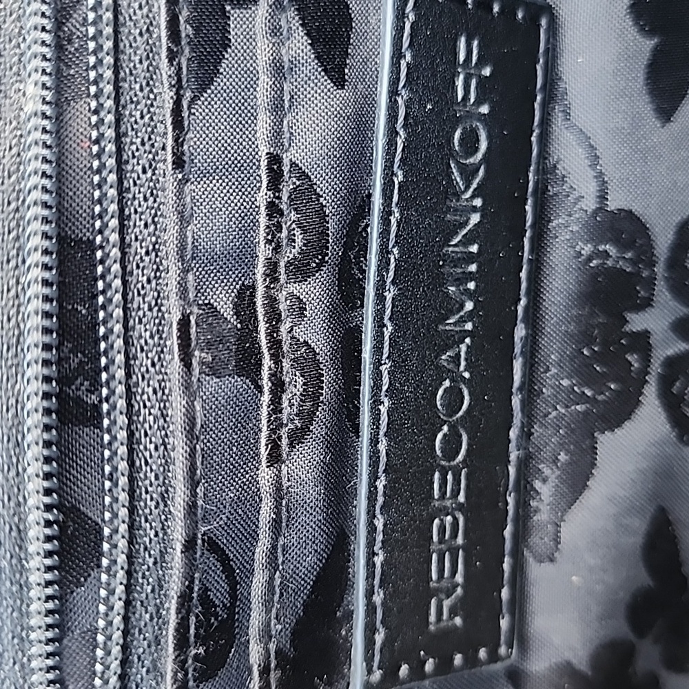 Rebecca Minkoff Love Chevron Quilt Black Leather Crossbody Bag - Picture 14 of 14